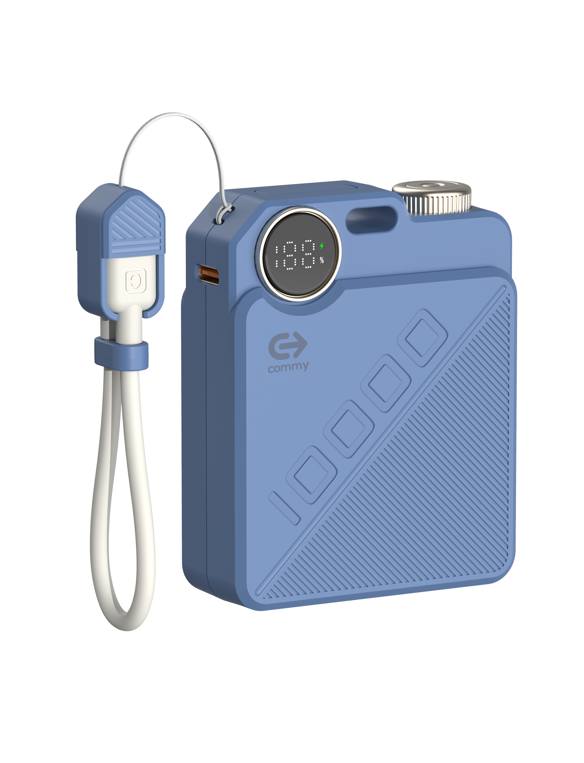 Powerbank มินิ มีสายในตัว รุ่น PB-B001 10,000 แอมป์
