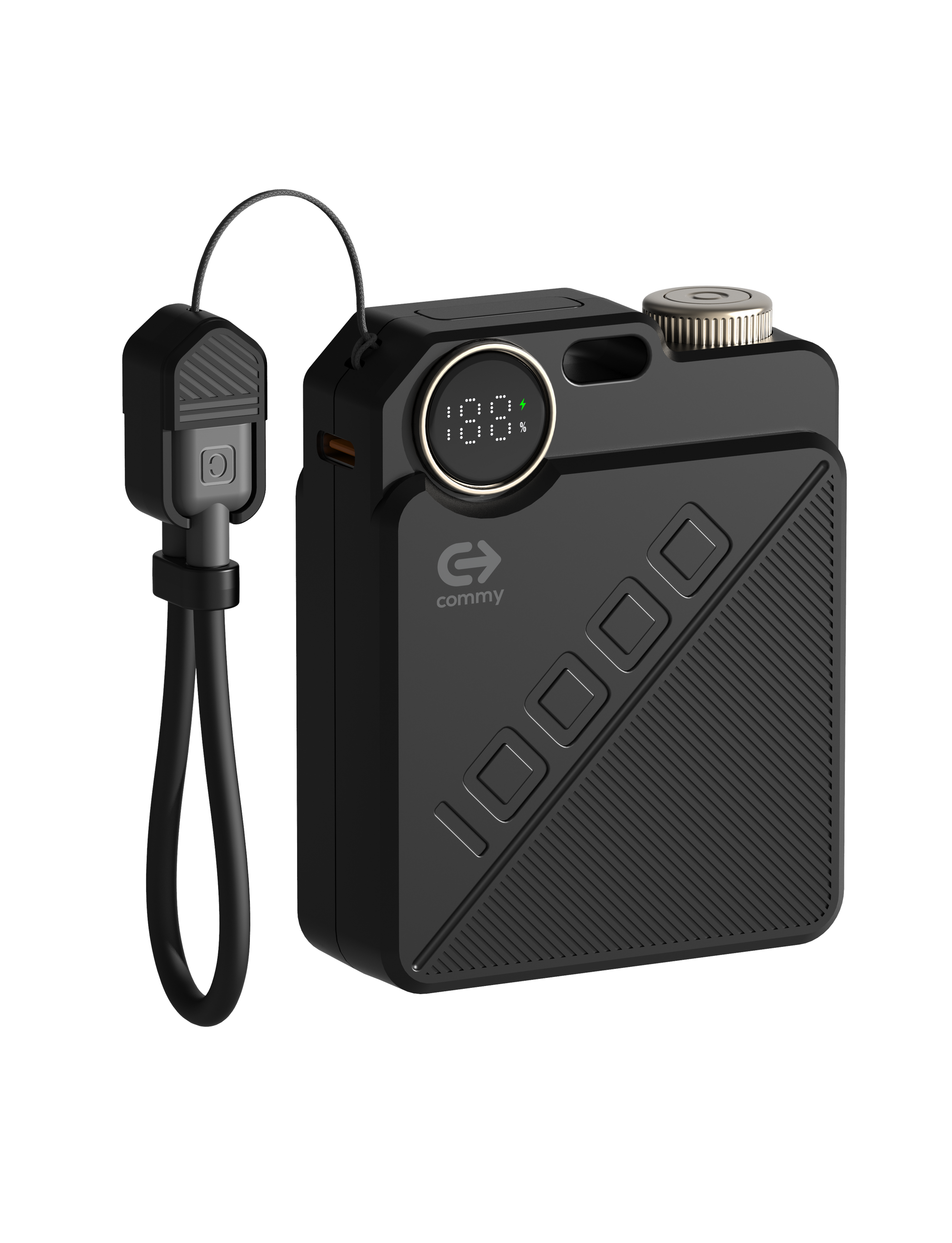 Powerbank มินิ มีสายในตัว รุ่น PB-B001 10,000 แอมป์