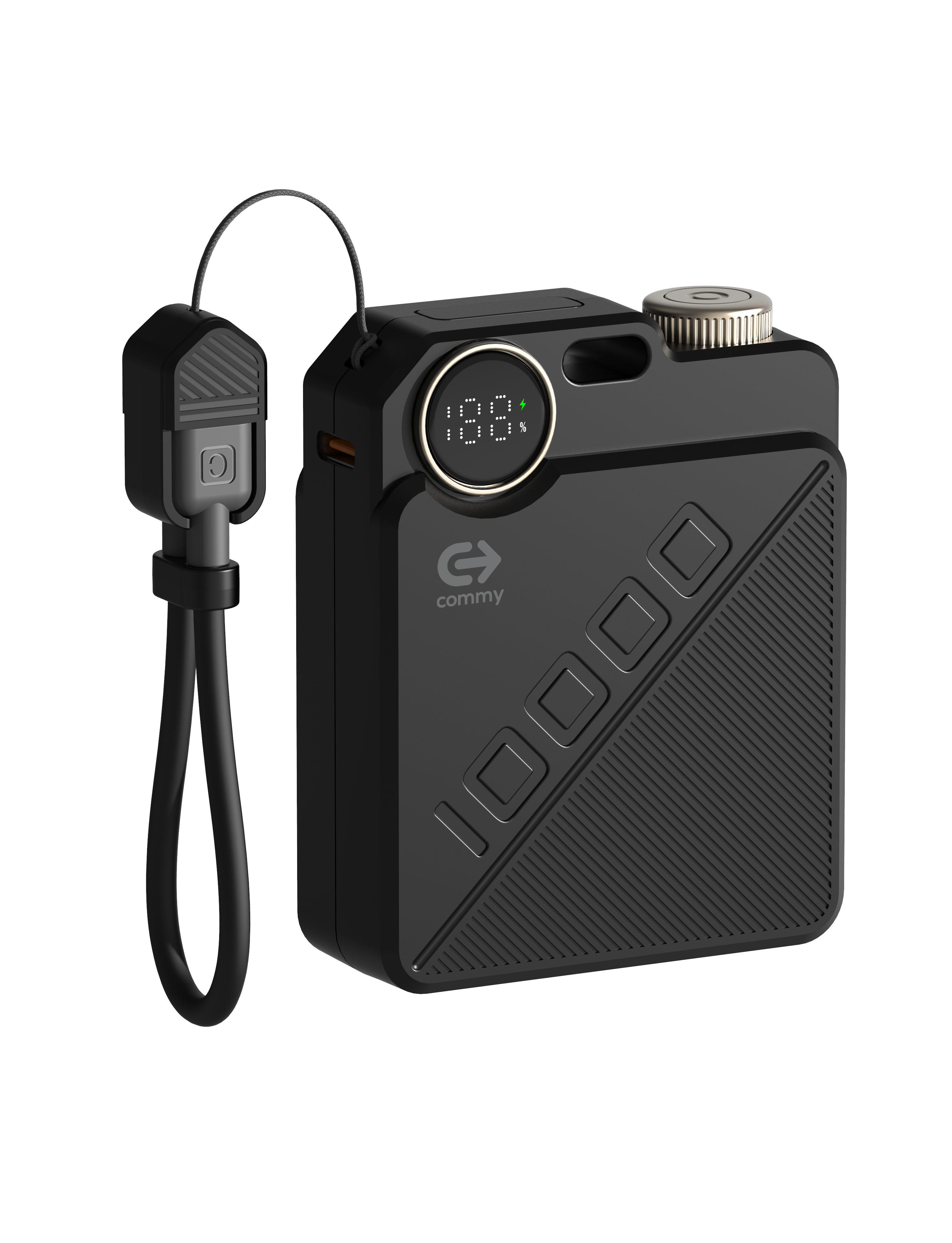 Powerbank มินิ มีสายในตัว รุ่น PB-B001 10,000 แอมป์