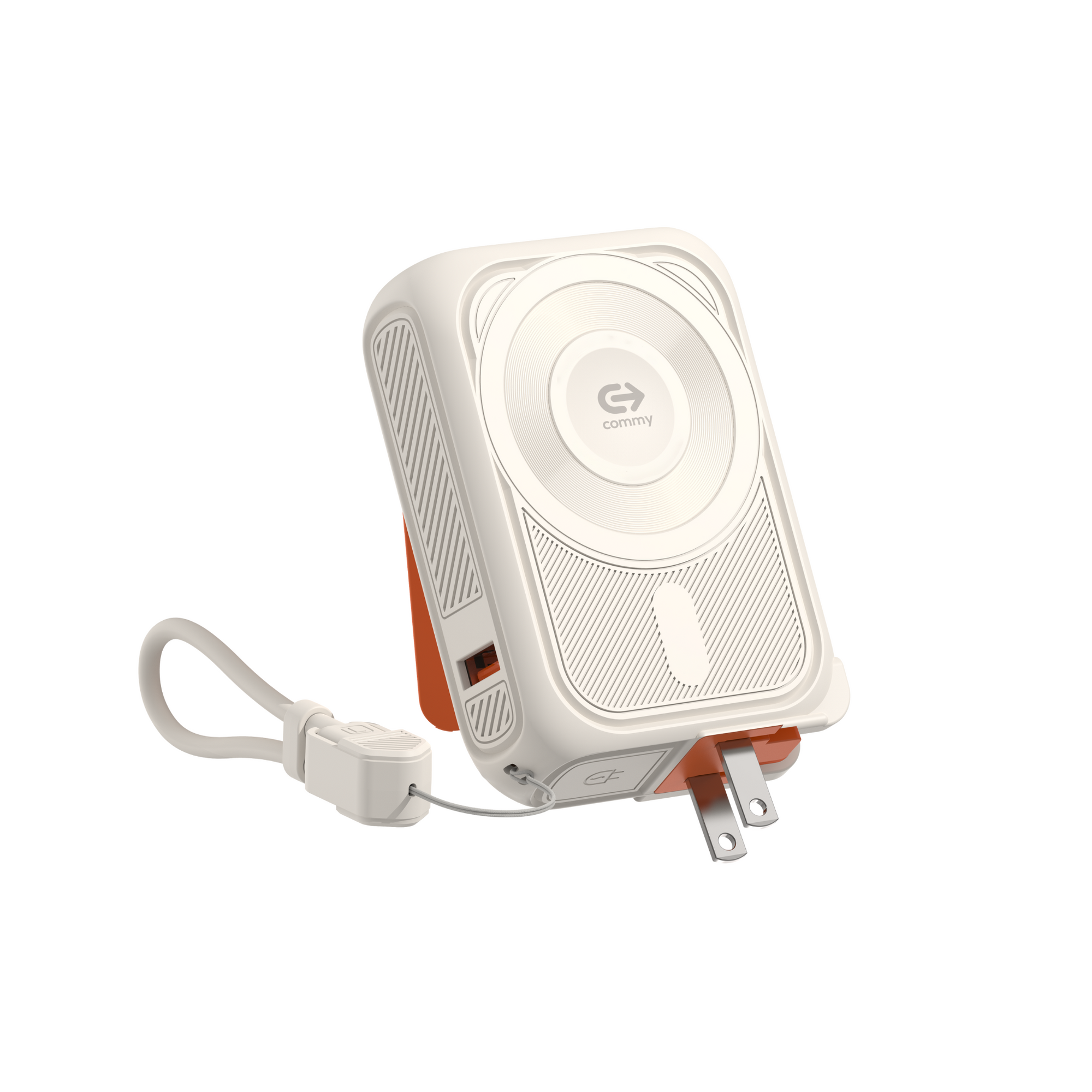 Powerbank Magsafe Wireless charge พร้อมสาย ขาปลั๊ก รุ่น PB-AC001 10,000 แอมป์