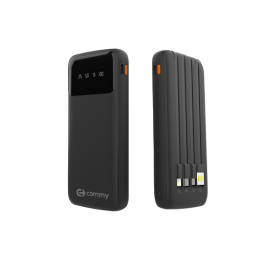 Powerbank พาวเวอร์แบงค์มีสายในตัว 10000 mAh 2A รุ่น PB-B002