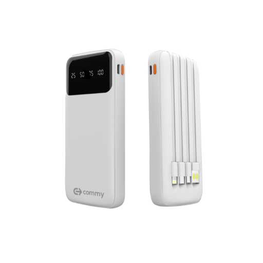 Powerbank พาวเวอร์แบงค์มีสายในตัว 10000 mAh 2A รุ่น PB-B002