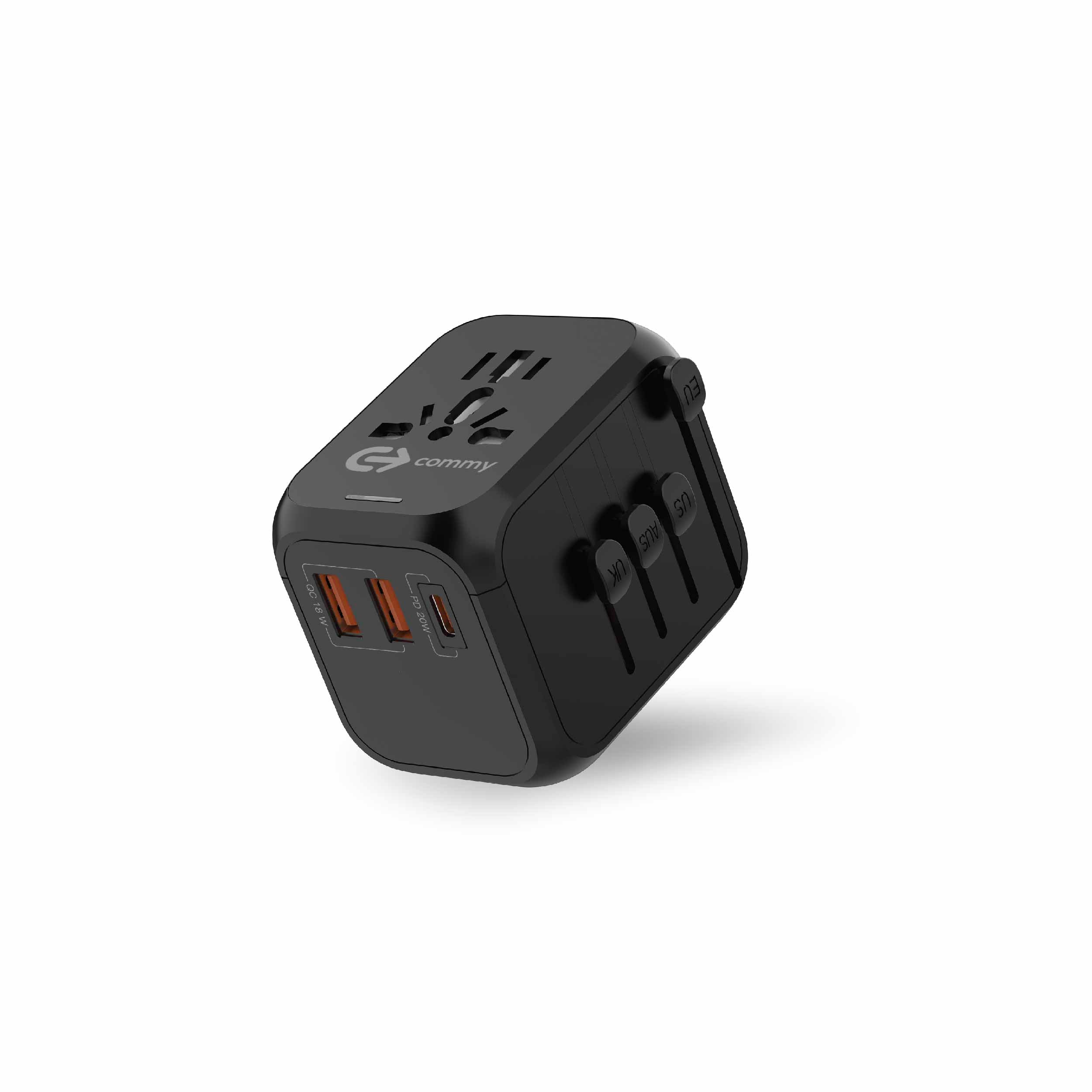 หัวแปลงปลั๊กไฟ หัวปลั๊กต่างประเทศ 45W