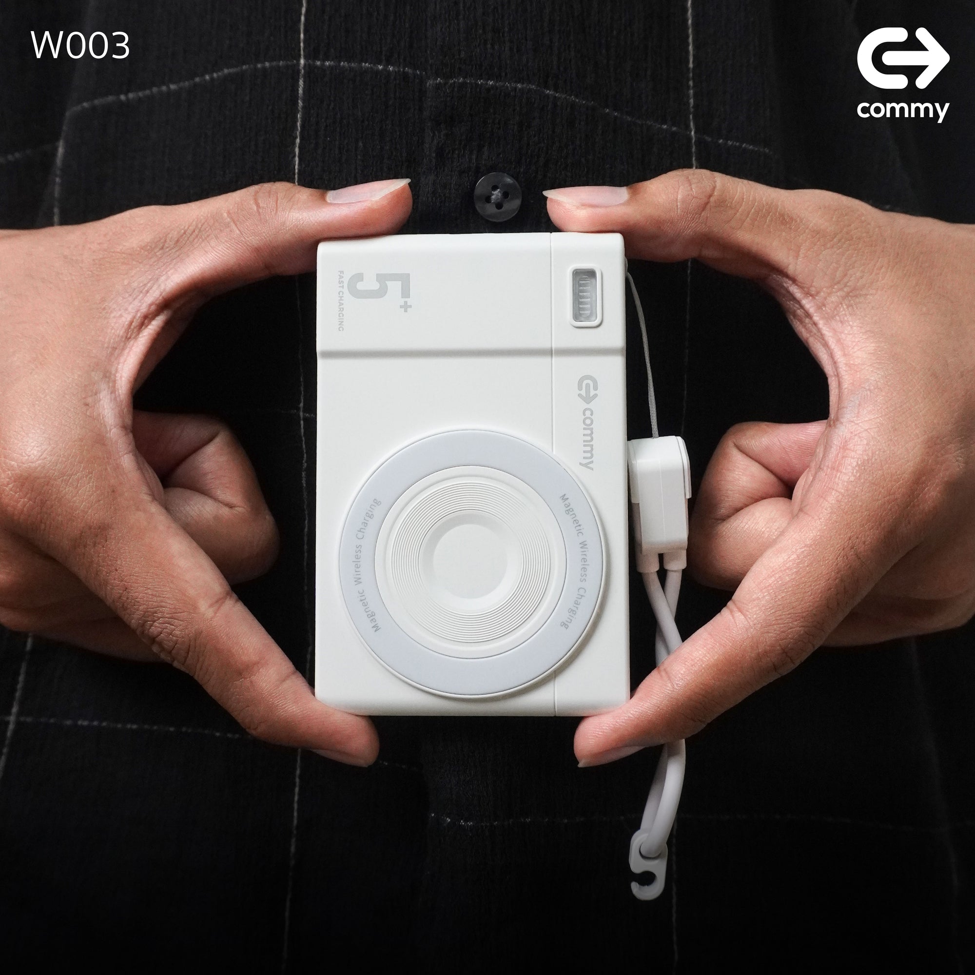 Powerbank Magsafe Wireless charge พร้อมสาย รุ่น PB-W003 5000 แอมป์