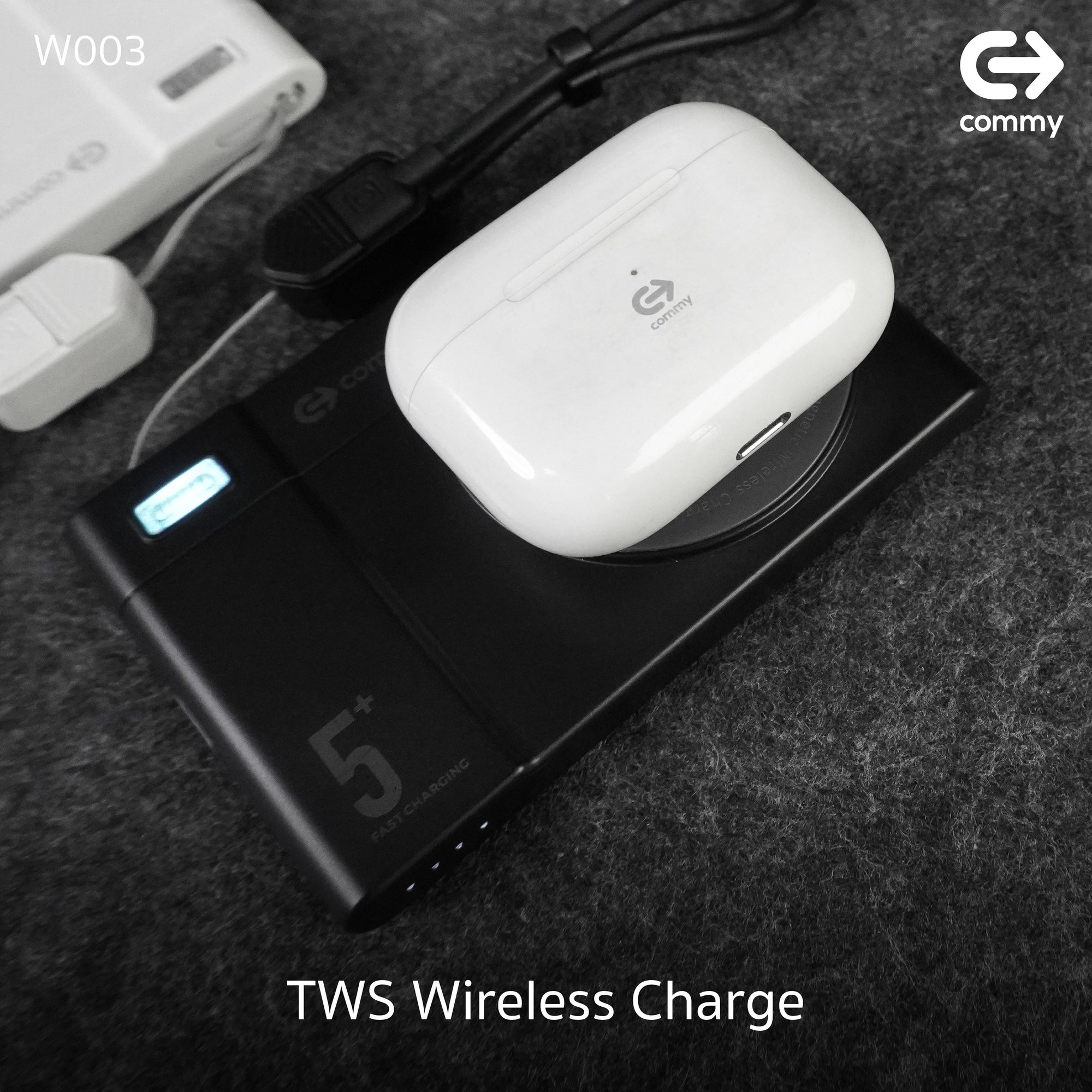Powerbank Magsafe Wireless charge พร้อมสาย รุ่น PB-W003 5000 แอมป์